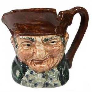 Royal Doulton Old Charley Mini Character Jug / D6046 / 2.25" / Vintage